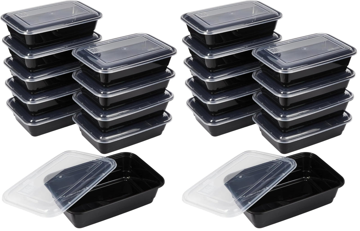 GoodCook Meal Prep Containers, Single Compartment 10-Pack