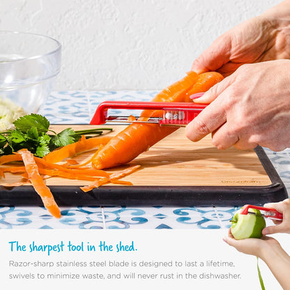 Dreamfarm Sharple Self-Sharpening Vegetable Peeler - Red