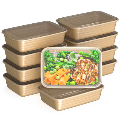 Bentgo Prep 1-Compartment Meal Prep Containers with Lids, 20 Piece Set