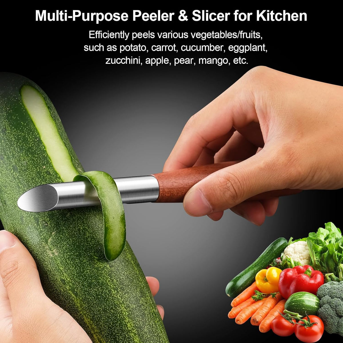 Vegetable Peeler Stainless Steel, Premium Potato Peelers for Kitchen