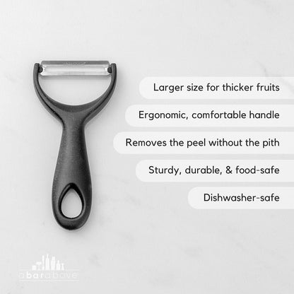 A Bar Above Citrus Peeler, Stainless Steel Fruit Peeler, Silver Finish